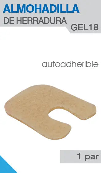 Almohadilla De Herradura En Gel con Tela
